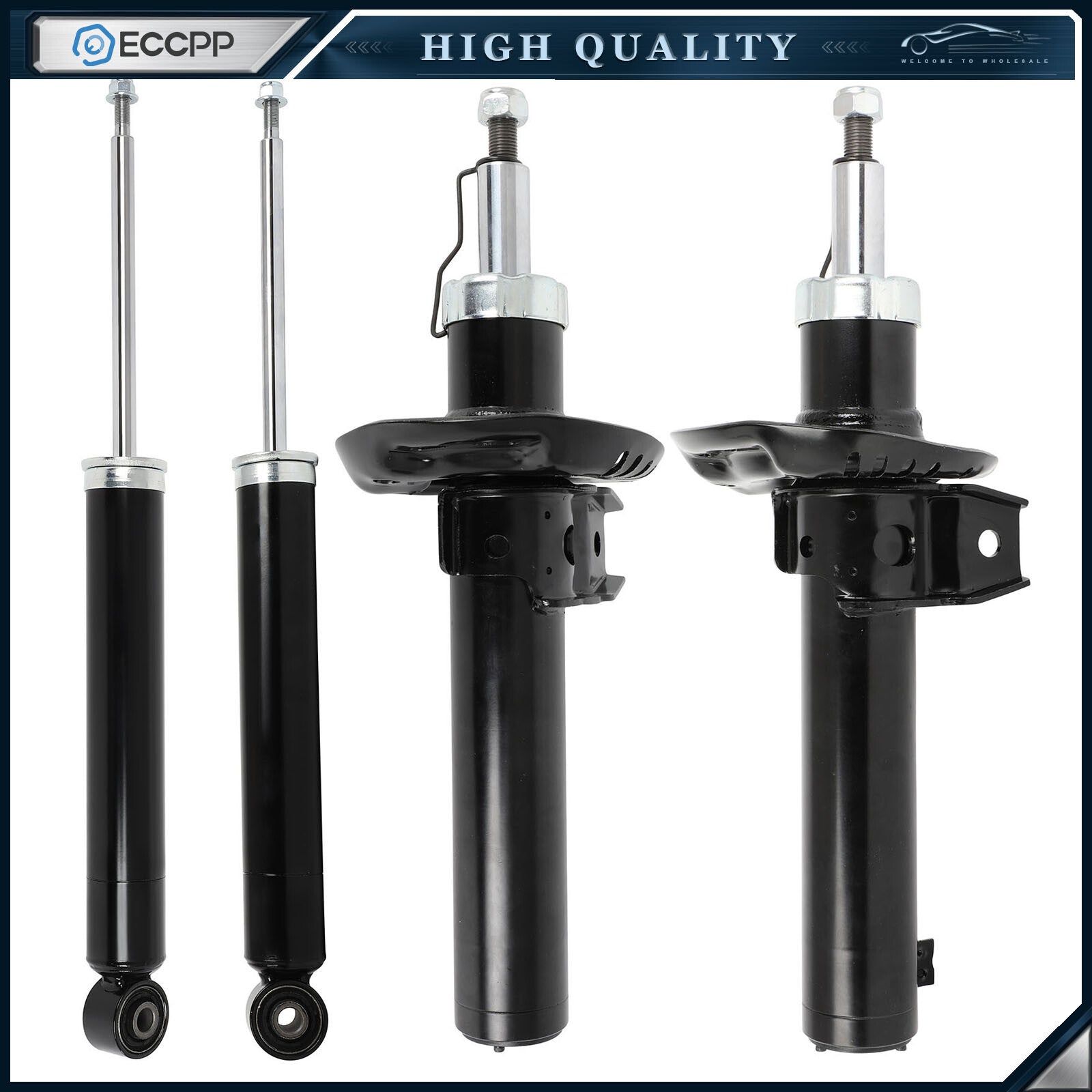 Full Set Front & Rear Shock Absorber w/MagneRide For 07-15 Audi TT TTS TTRS MKII 6B93BC-57