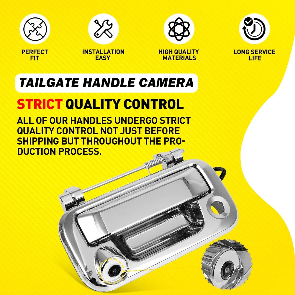 8L3Z-9943400-AC Rear View Backup Camera Tailgate Handle For 2004-14 Ford F150 EA 6B93BC-57