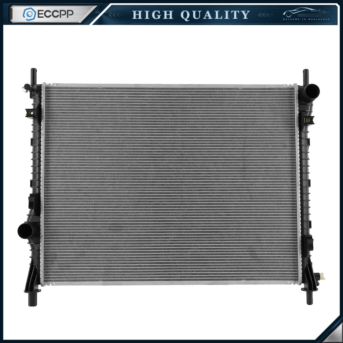 Aluminum Radiator For 2015 2016 2017 2018 2019 2020 2021 2022 Ford Mustang 6B93BC-57