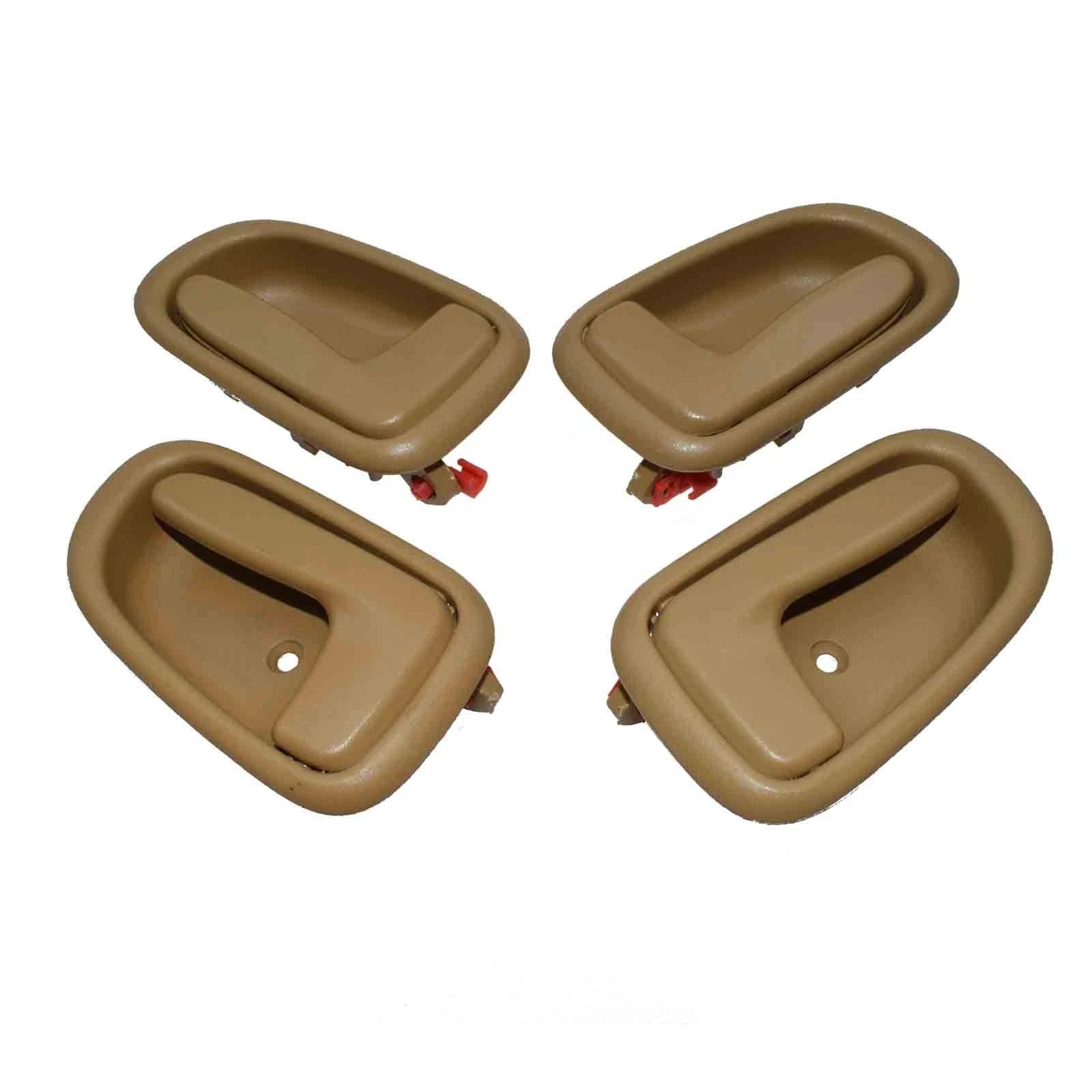 4Pcs Beige Tan Interior Door Handle Left Right For Toyota Prizm Corolla 1993-97 6B93BC-57