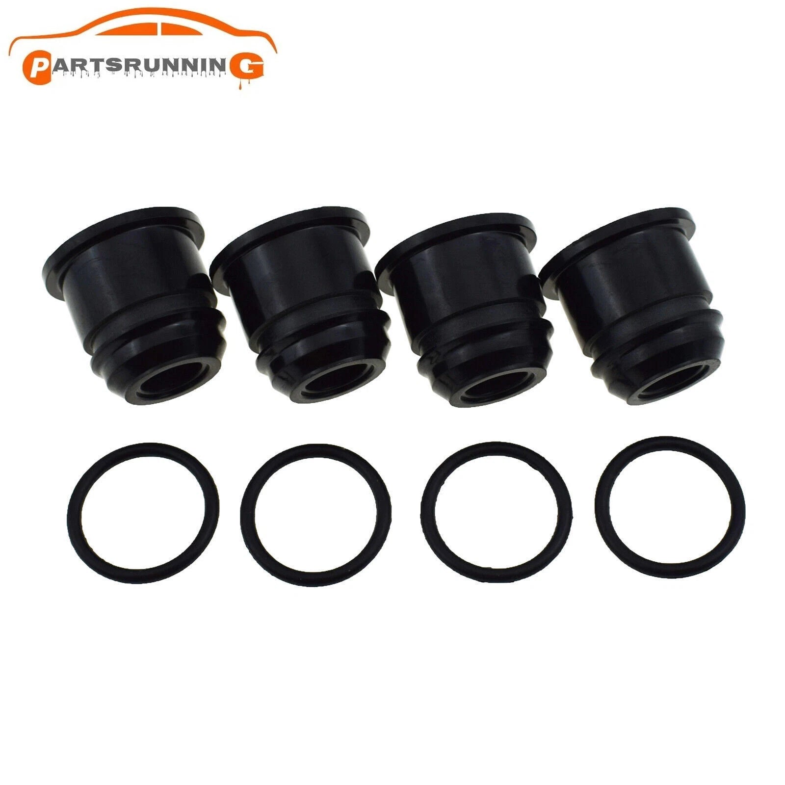 For Toyota Tacoma 2RZ 2.4L 3RZ 2.7L 1995-2004 4x Fuel Injector Nozzles ＆ O-Rings 6B93BC-57