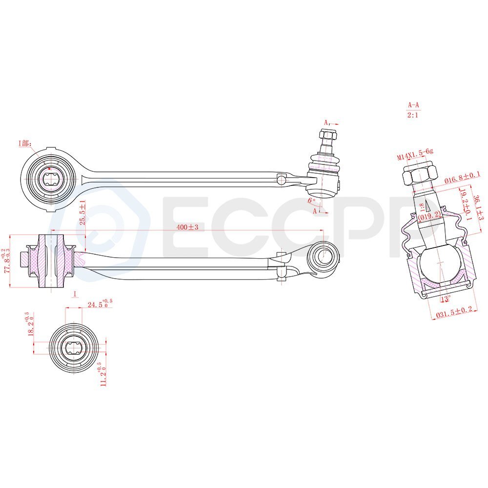 Complete 12 Upper Lower Control Arms Fits 05-09 Dodge Charger & Magnum 2WD 6B93BC-57
