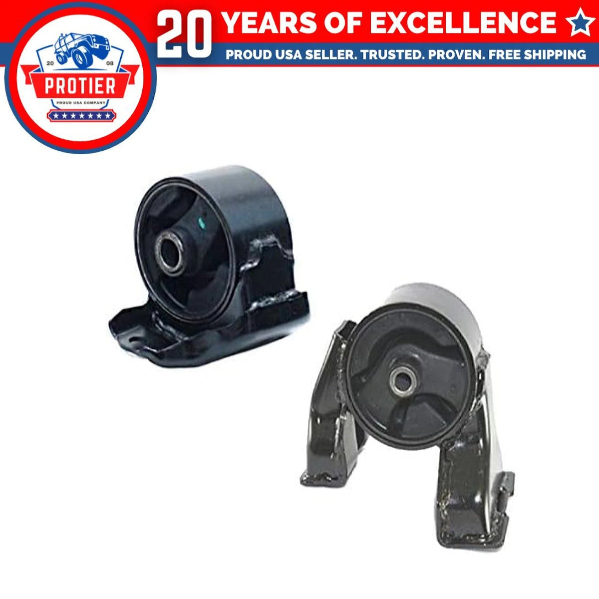 Fits 2007-2011 Hyundai Elantra 2.0L MANUAL Trans Front & Rear Motor Mount 2PCS 6B93BC-57