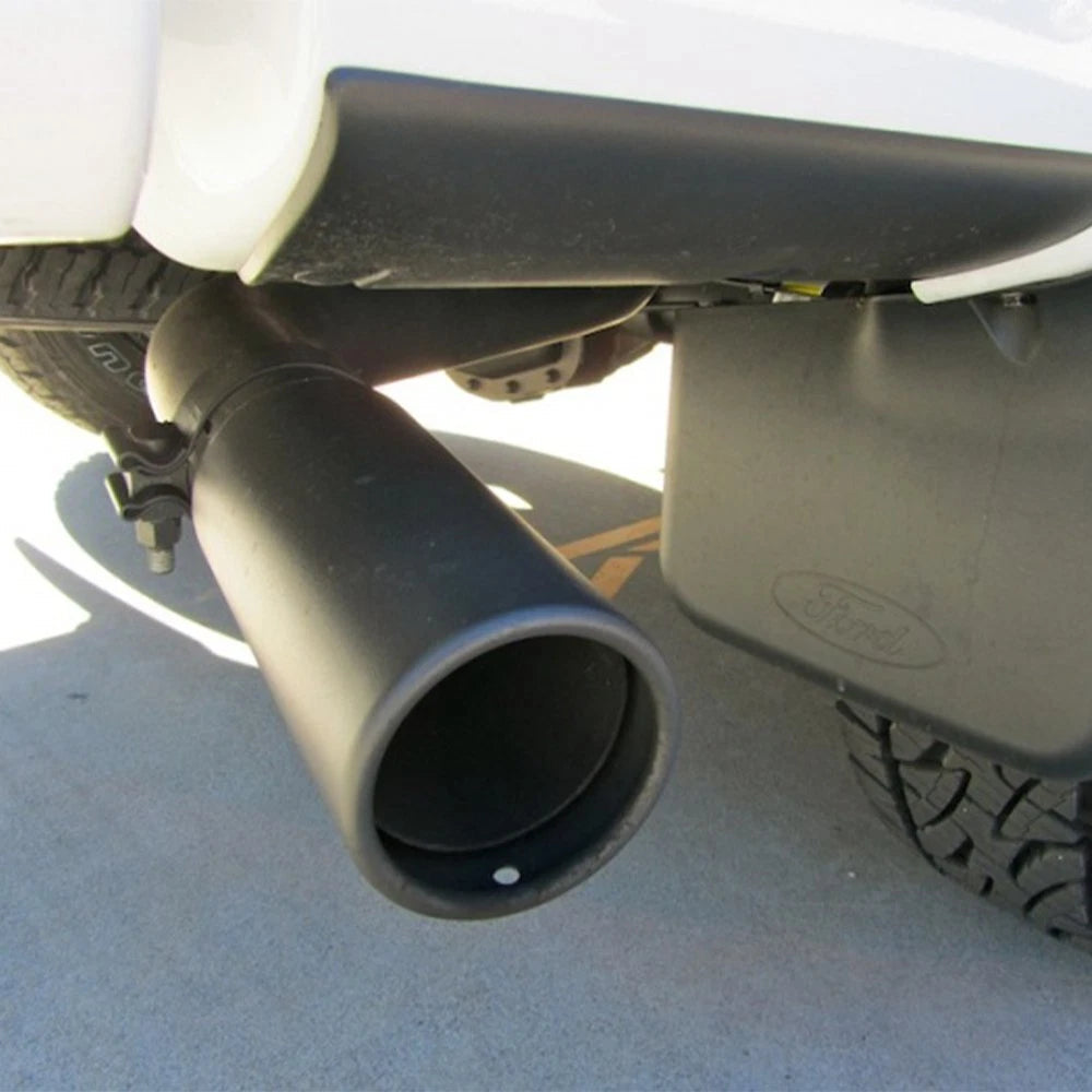 Car Exhaust Tip Muffler Pipe Tail Coating Stainless Steel Fit Black 1.4"-2.5" 6B93BC-57