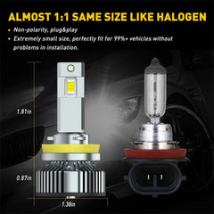 H8 H11 LED Headlight Super Bright Bulbs Kit White 40000LM High/Low Beam CANBUS A 6B93BC-57