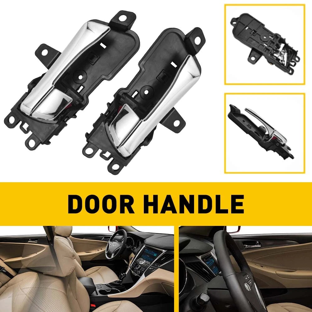 Front/Rear Left Right Inside Door Handle For Hyundai Sonata 2011-2015 Chrome EOA 6B93BC-57