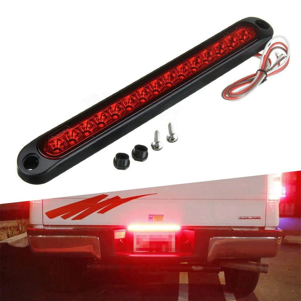 Universal 15-LED 3rd Brake Light Car Rear Window High Mount Red Stop Tail Lamp E 6B93BC-57