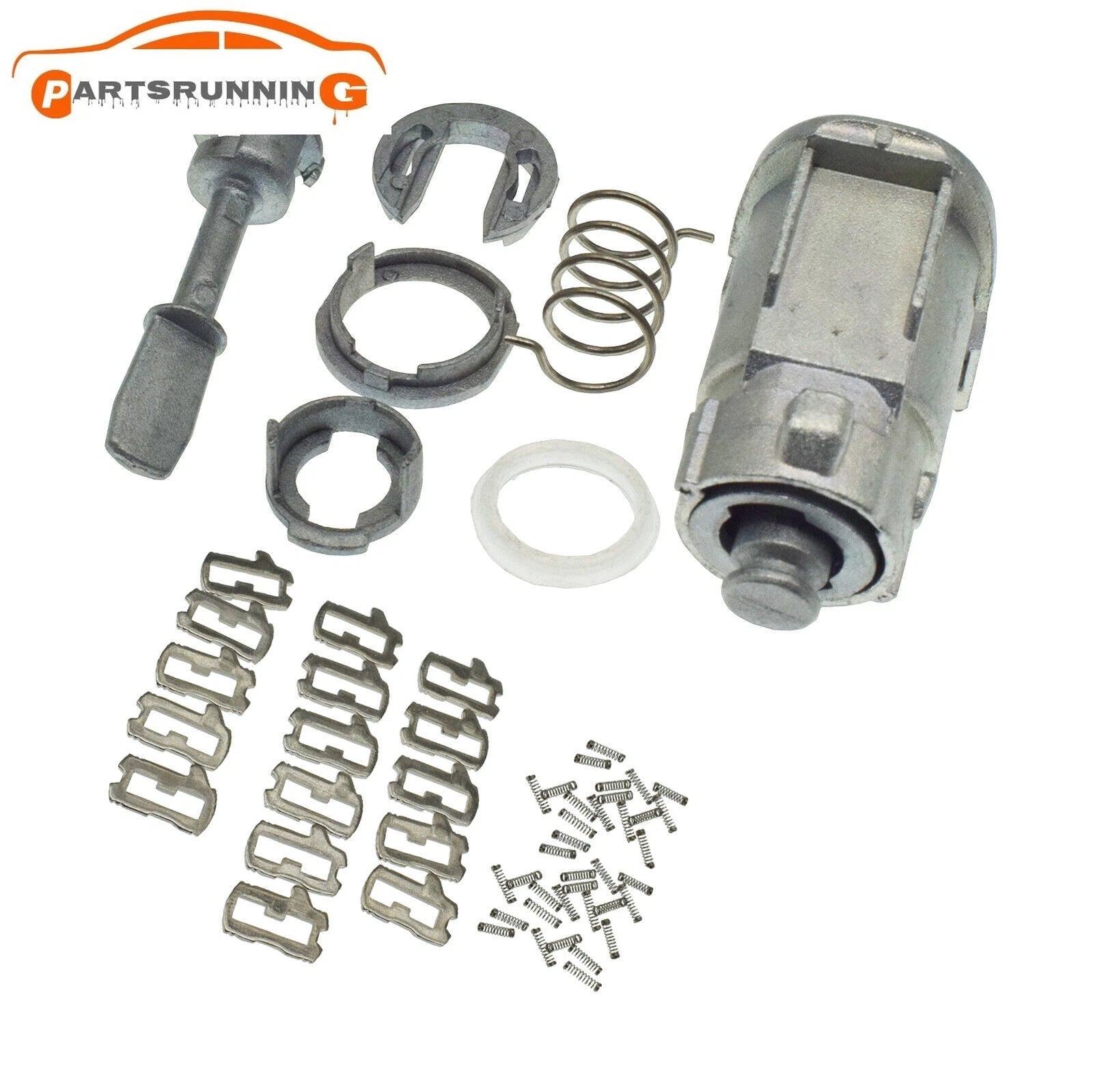 Left Door Lock Barrel Cylinder Kit For VW MK4 Golf 4 Bora Skoda Jetta 604837167 6B93BC-57
