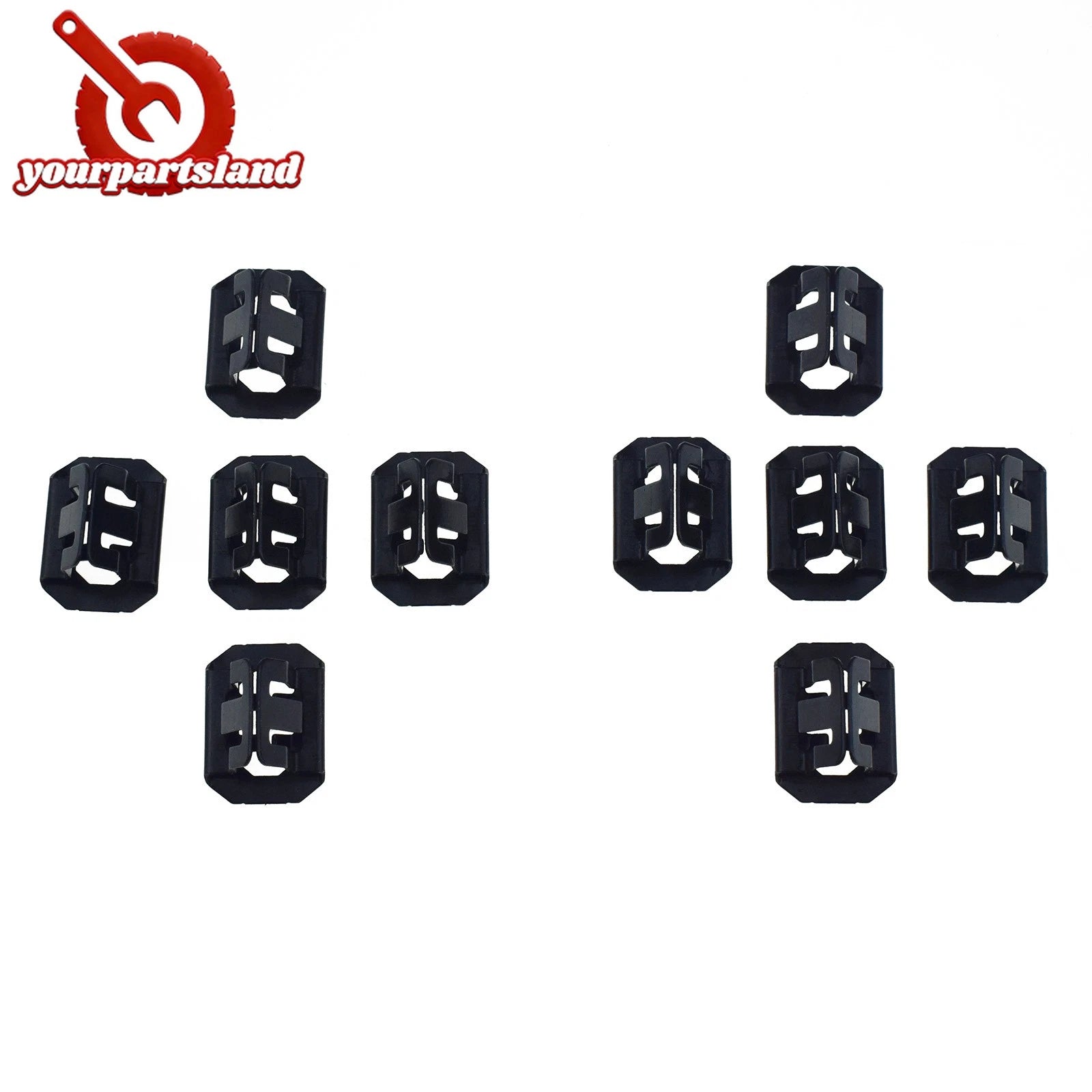10PCS Front Bumper Cover Grille Fastener Clip for Chevrolet Avalanche 1999-2006 6B93BC-57