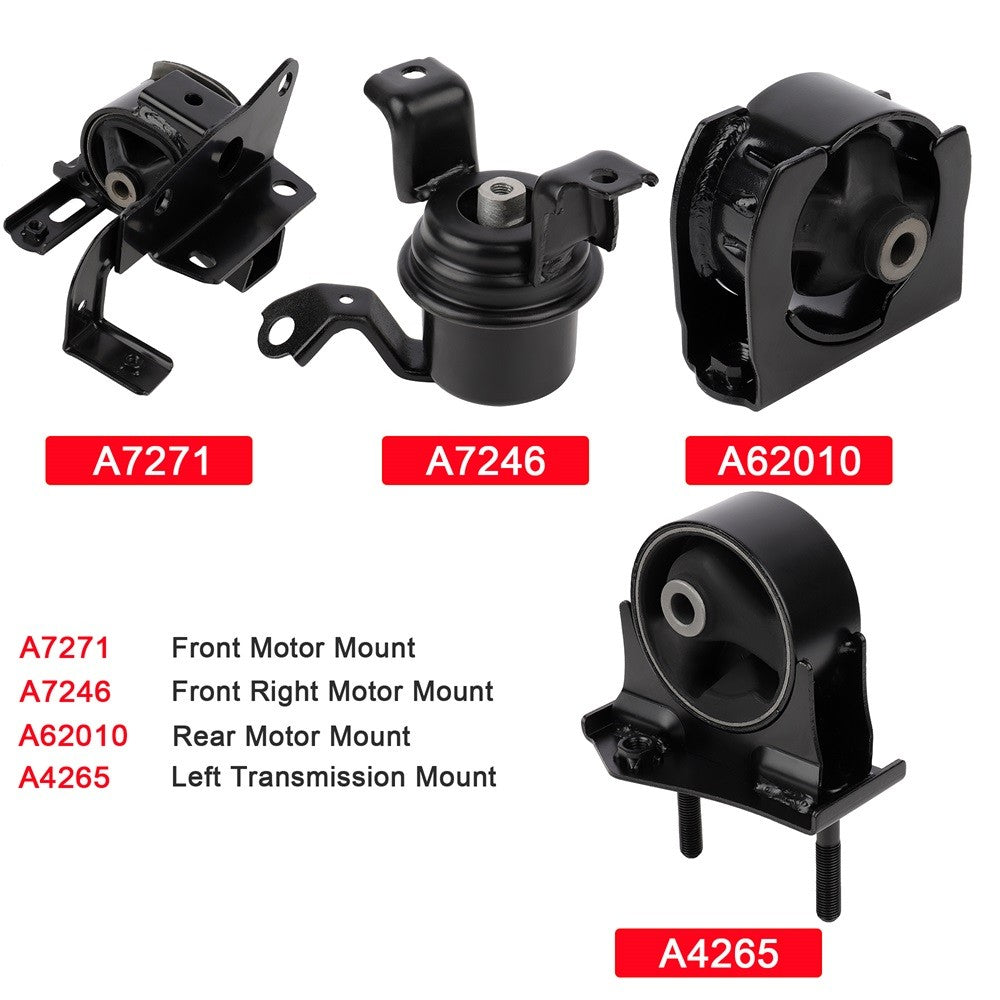 ECCPP Engine Motor Mount Kit Set 4pcs 2001-03 For Toyota RAV4 2.0L For Auto 6B93BC-57