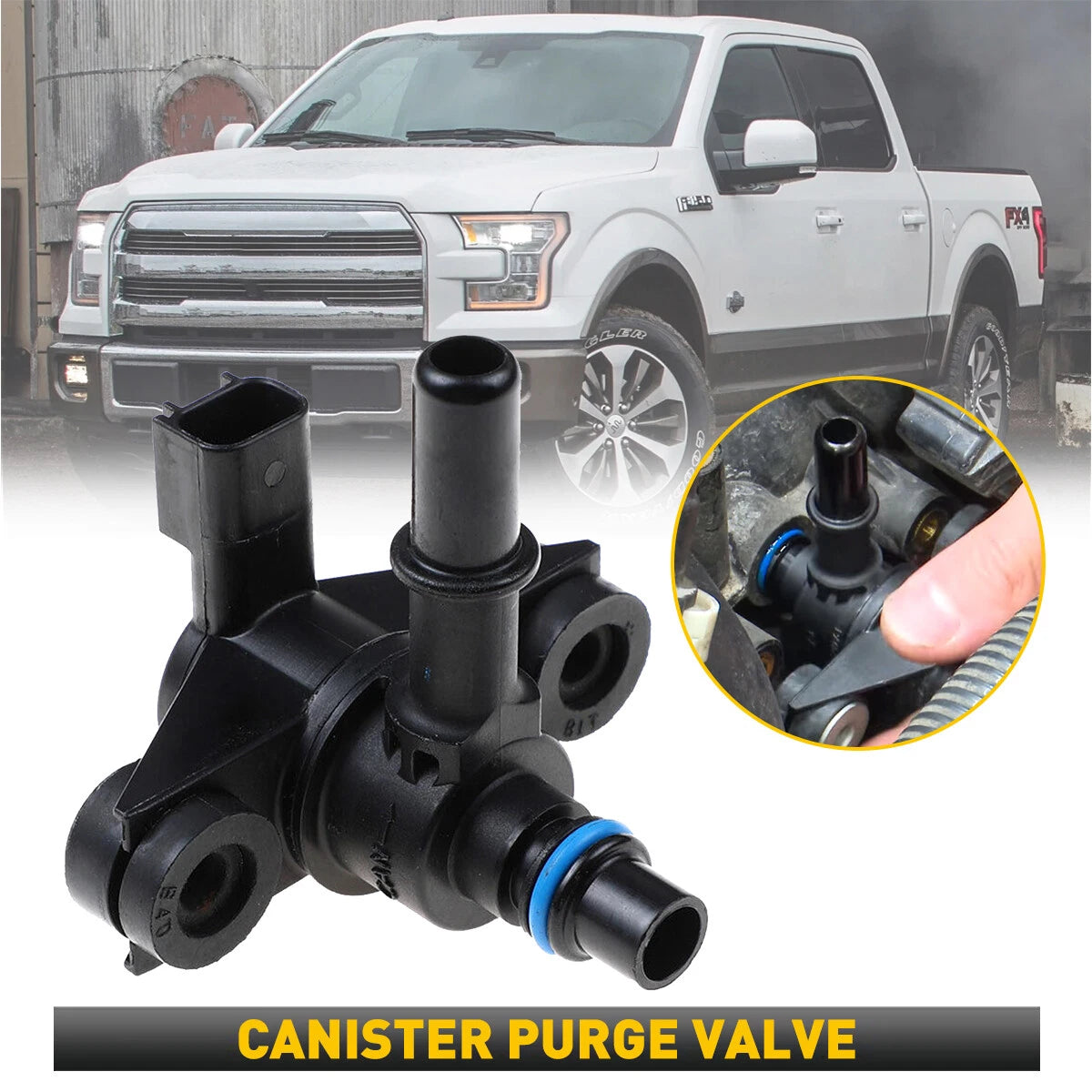 Vapor Canister Vent Purge Valve for PV550 Ford Escape Edge Explorer F-150 Fusion 6B93BC-57