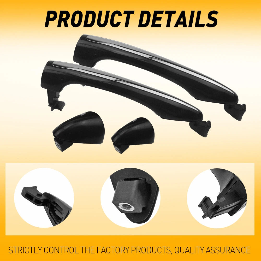 2X Exterior Door Handle Rear & Left Right Side For 2014-2018 Kia Forte Cerato 6B93BC-57