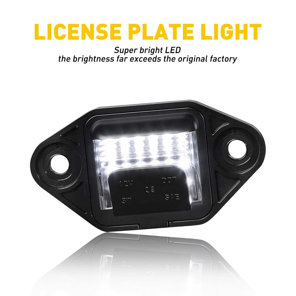 For Ford E150 E250 E350 E450 Econoline Van Rear License Plate Light Lamp OEM 6B93BC-57