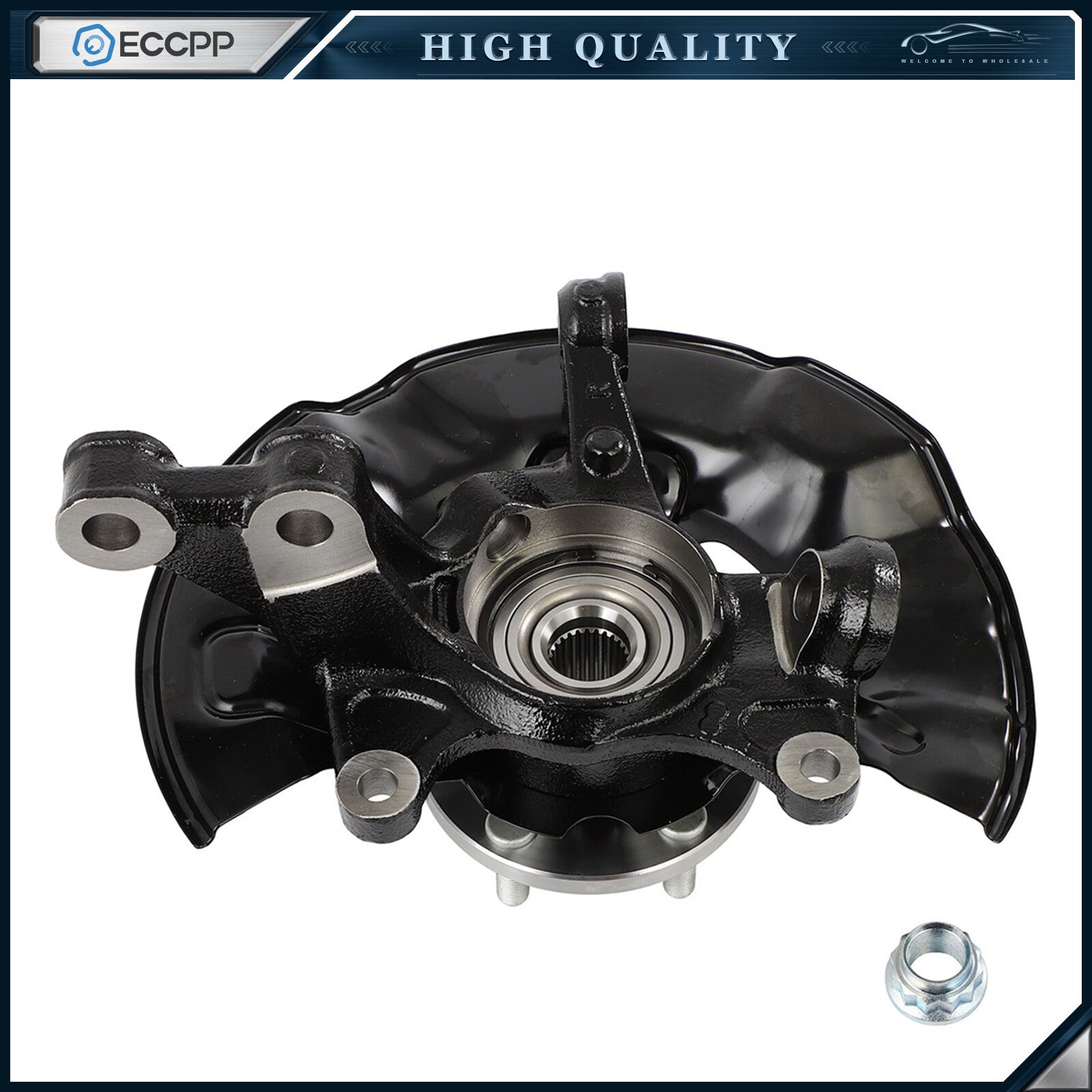 Front Passenger Side Wheel Hub Bearing Knuckle For Toyota Corolla 1.8L 2014-2018 6B93BC-57