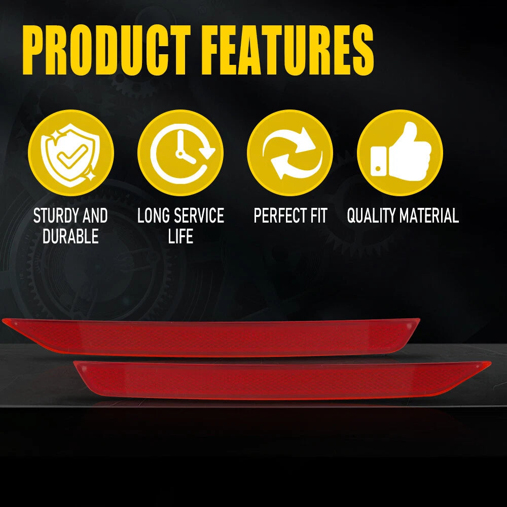 For 11-17 Honda Odyssey Rear Bumper Reflector Light Case Red Passenger Driver EA 6B93BC-57