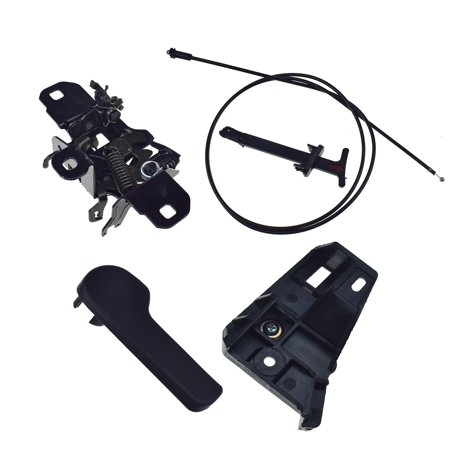 Set of 5 For VW Jetta Golf MK4 Bora Hood Latch +Release Handle +Bracket +Cable 6B93BC-57