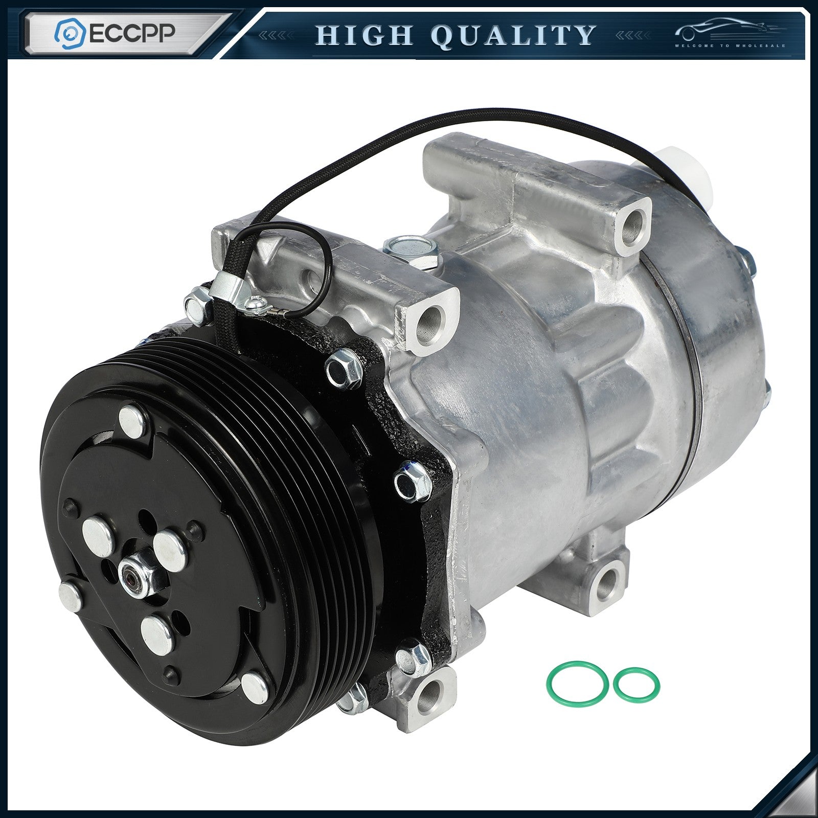 A/C AC Compressor For 1984-1996 1997 Jeep Cherokee Wagoneer Wrangler 2.5 4.0L 6B93BC-57