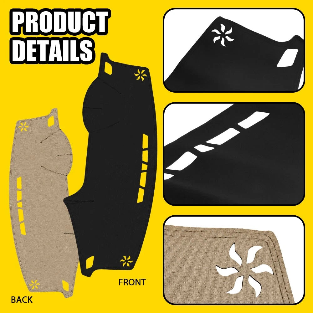 Leather Car Dashboard Dash Cover Pretector Mat For Hyundai Sonata 2015-2019 EOA 6B93BC-57