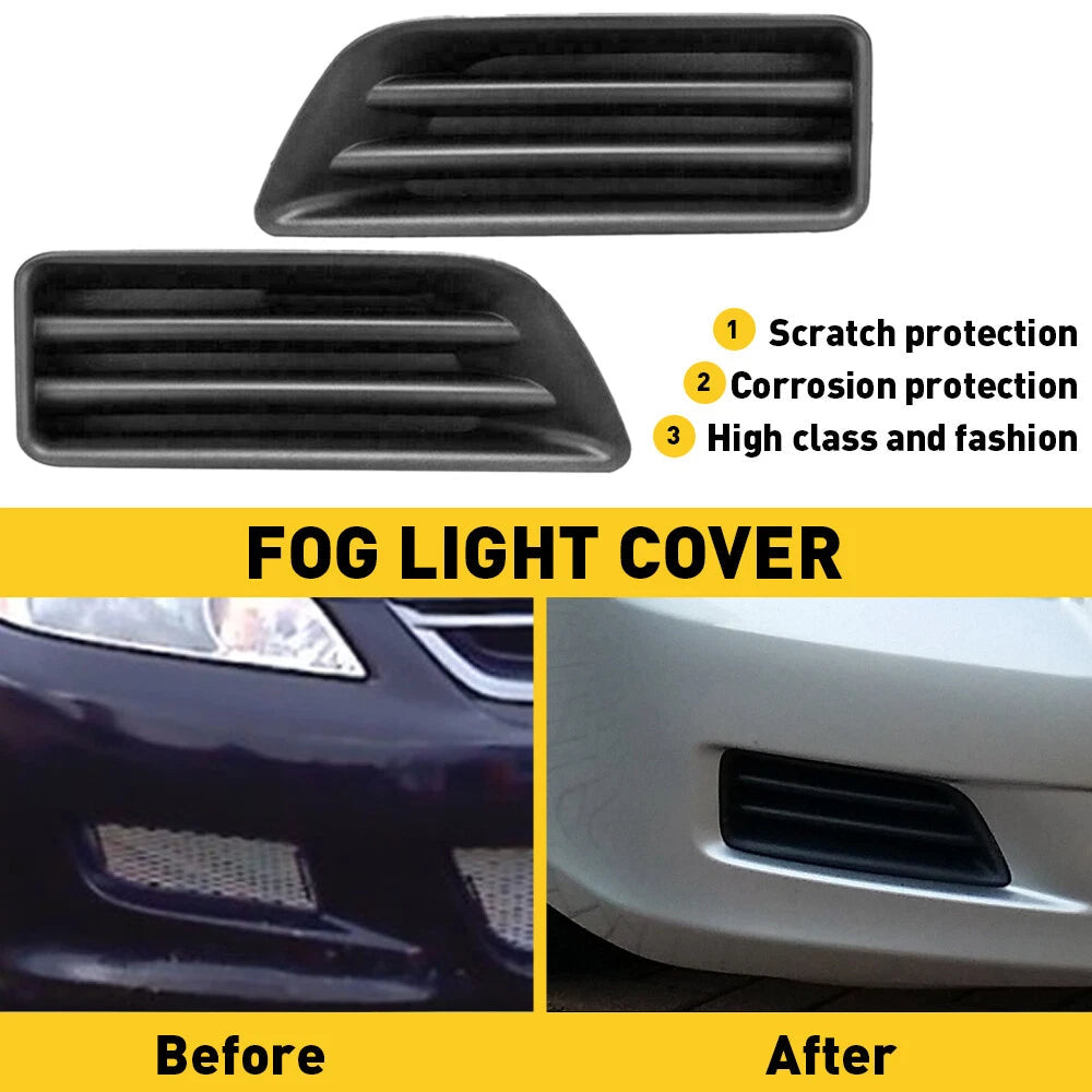 2x Front Bumper Insert Fog Light Cover Left+Right Fit For 2006-2007 Honda Accord 6B93BC-57