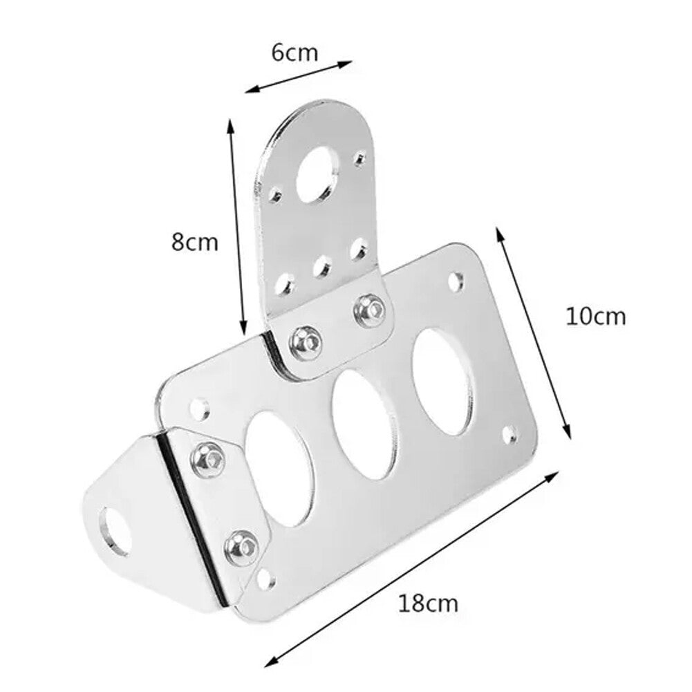 Side Mount License Plate Bracket Motorcycle Holder For Harley Chopper Bobber 6B93BC-57