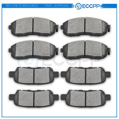 Front Rear Ceramic Brake Pads Kit For G35 Q70 QX50 QX70 350Z 370Z Altima Juke 6B93BC-57