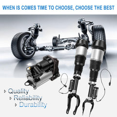 3Pcs Front Air Suspension Shock Air Compressor For Mercedes X166 W166 ML63 GL550 6B93BC-57