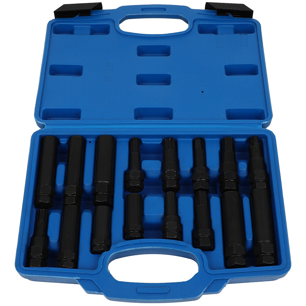16pcs Universal Security Locking Lug Nut Master Key Set Wheel Lock Removal Tool 6B93BC-57