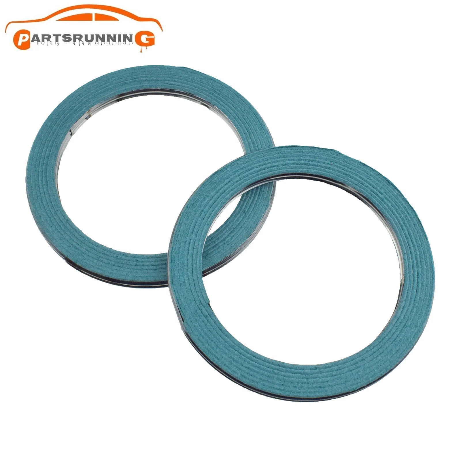 90917-06076 2x Exhaust Pipe Connector Gasket For Toyota Lexus IS300 2001-2005 6B93BC-57