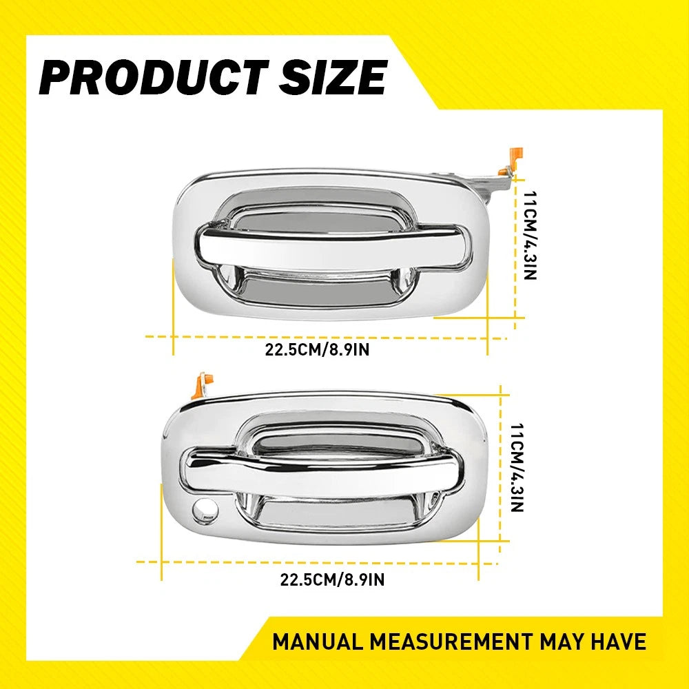 Chrome Exterior Door Handle For 2002-2006 Chevy Avalanche Silverado Suburban EOA 6B93BC-57