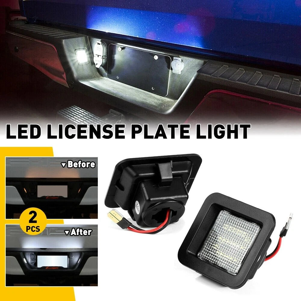 LED Smoke Lens License Plate Rear Bumper Fit Lights 15-22 Ford F-150 F150 Pickup 6B93BC-57