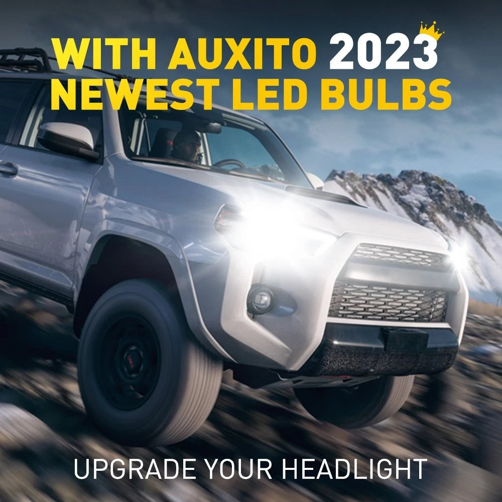 AUXITO H11 LED Headlight Kit Low Beam Bulbs Super Bright 30000LM 6500K White EOA AUXITO