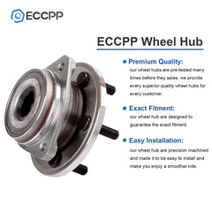 1Pc Wheel Hub Bearing Front For Jeep Wrangler TJ 2000-2006 Cherokee 1999-2001 6B93BC-57