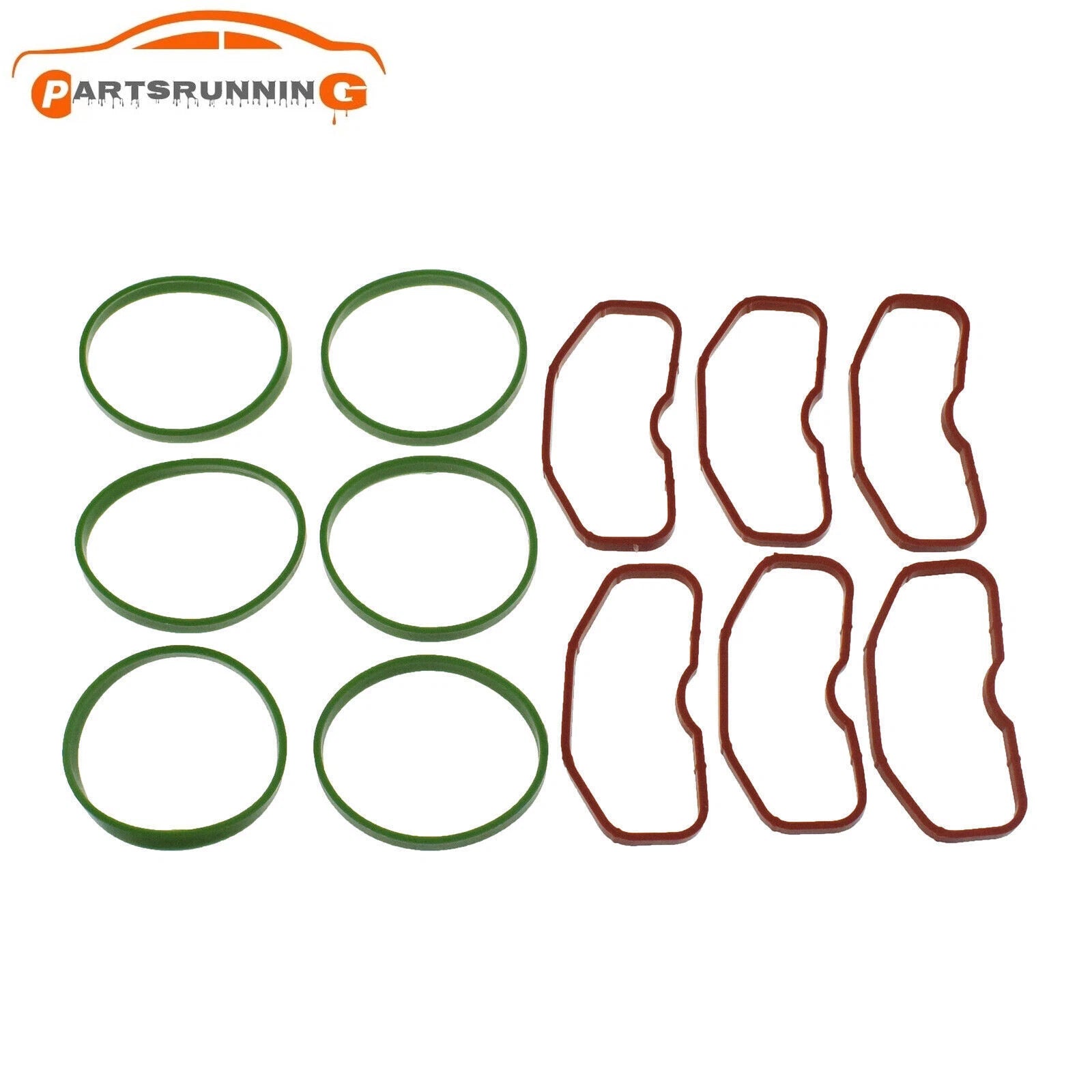 6*Upper & 6*Lower Intake Manifold Gaskets For Audi 3.0T Q5 Q7 A8 A7 A6 S4 S5 SQ5 6B93BC-57