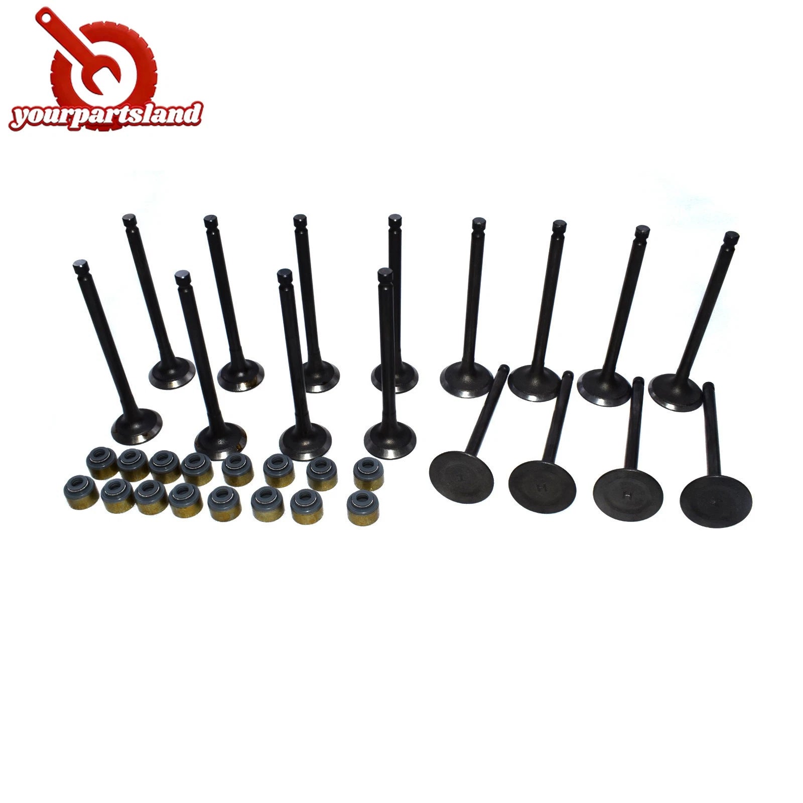 32pcs Intake Exhaust Valve Stem Seal Kit for 01-12 Hyundai Kia 2.0L 22211-23600 6B93BC-57