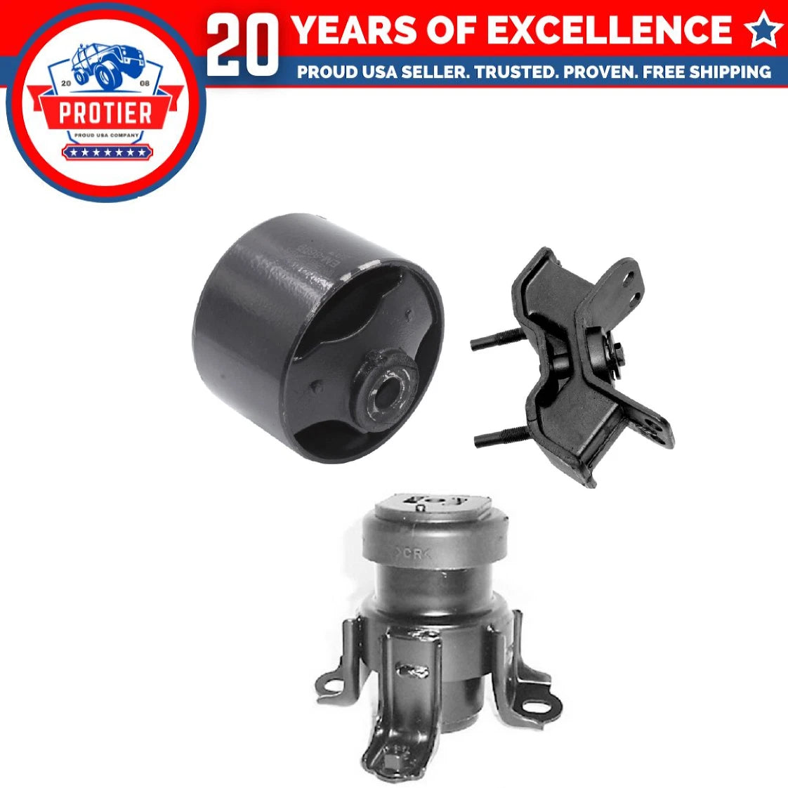 Motor & Trans Mount 3PCS Fit Lexus ES300/ Toyota Avalon/ Camry 3.0L Auto Trans 6B93BC-57
