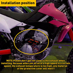 4 Stroke Pipe Heat Shield Guard Orange For KTM 250 350 450 500 EXC-F Dirt Bike A 6B93BC-57