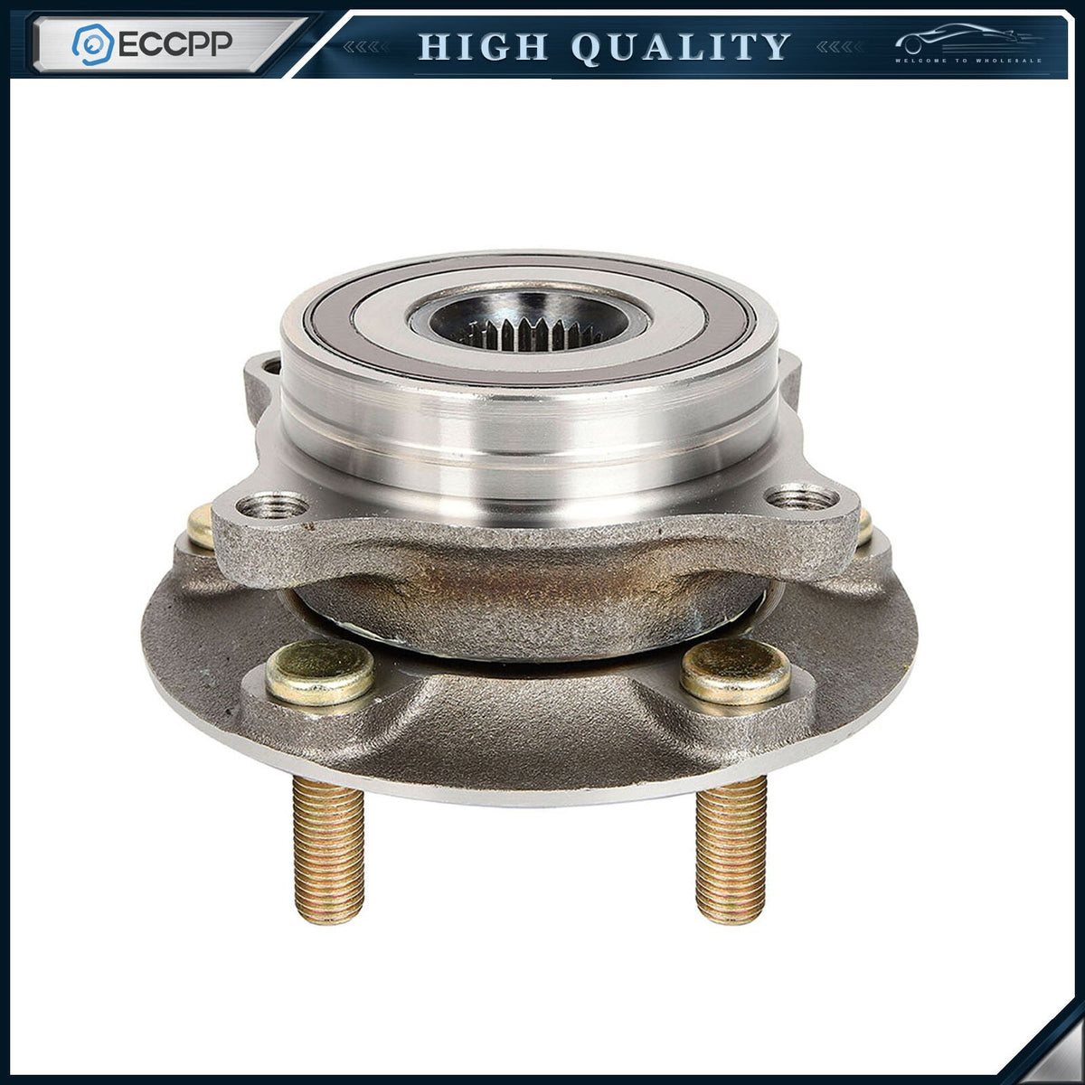 1Pc Wheel Hub Bearing Assembly Front AWD For Mitsubishi Lancer 2.0L 2008-2015 MITSUBISHI