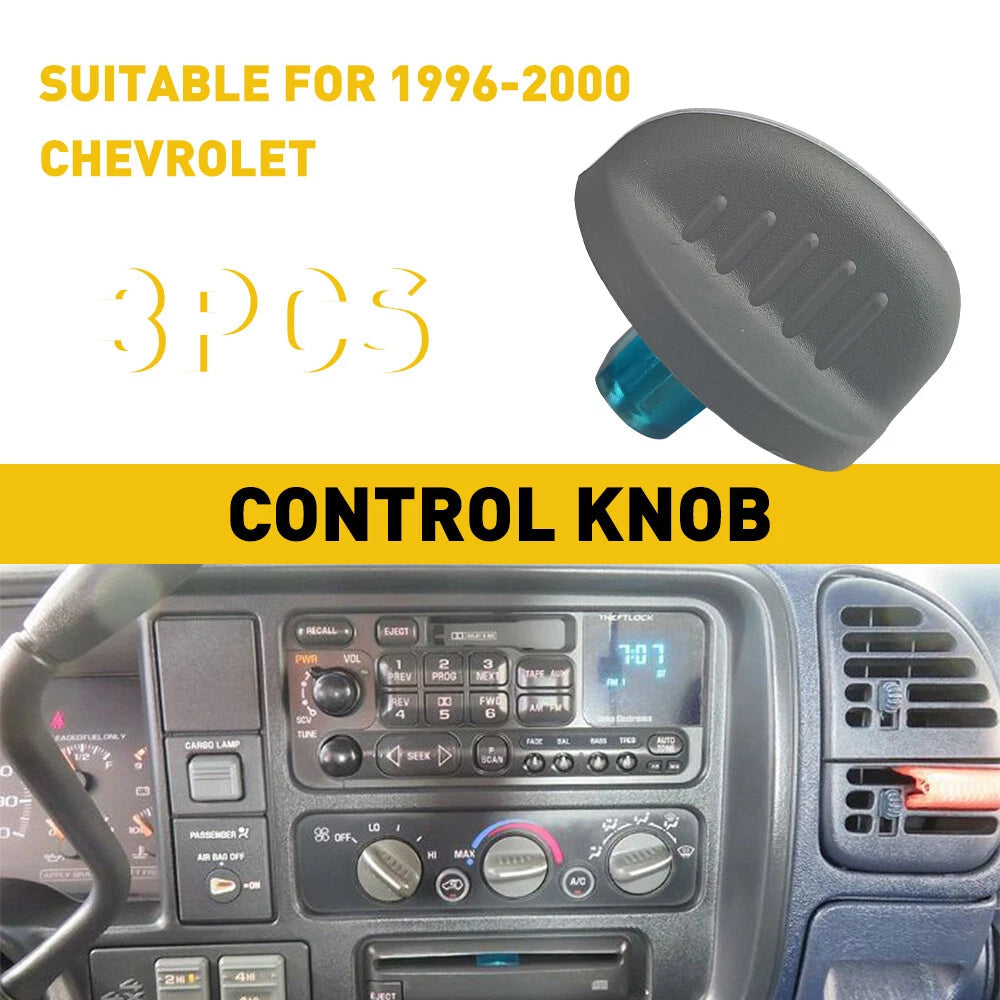 For GMC TRUCK CHEVY 95-99 PICKUP SUBURBAN HEATER CLIMATE TAHOE CONTROL KNOB x1/3 6B93BC-57