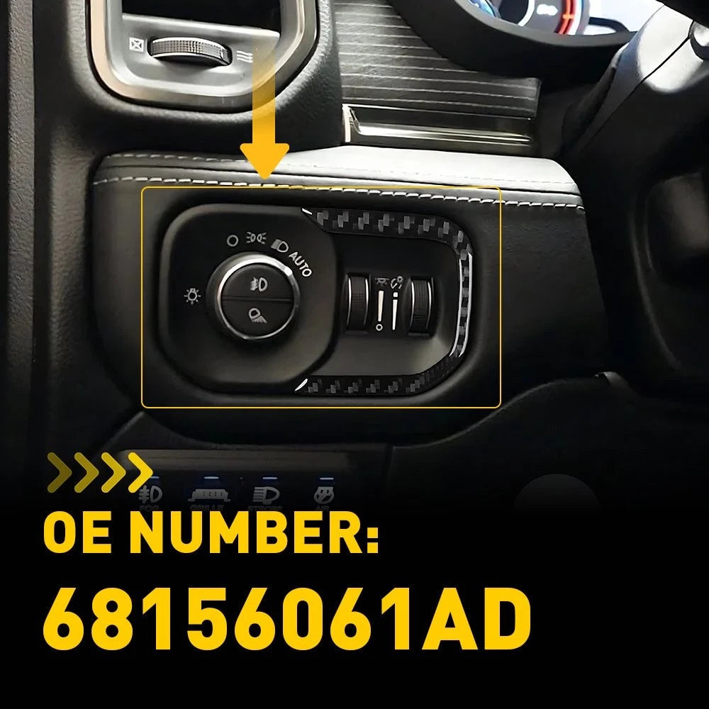 68156061AD Headlight Lamp Switch Control Button for 2019-24 RAM 1500 2500 3500 A 6B93BC-57