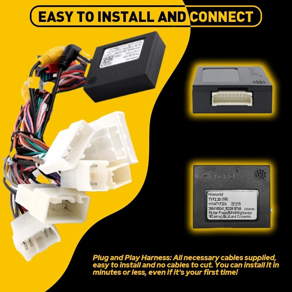 Car Stereo Radio Power Harness Cable Wire Adapter AMP Support JBL For Toyota 6B93BC-57