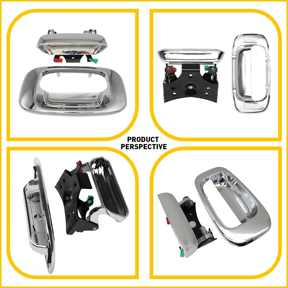 Chrome Tailgate Tail Gate Handle Bezel for 99-07 Chevy Silverado Pickup Truck EA 6B93BC-57