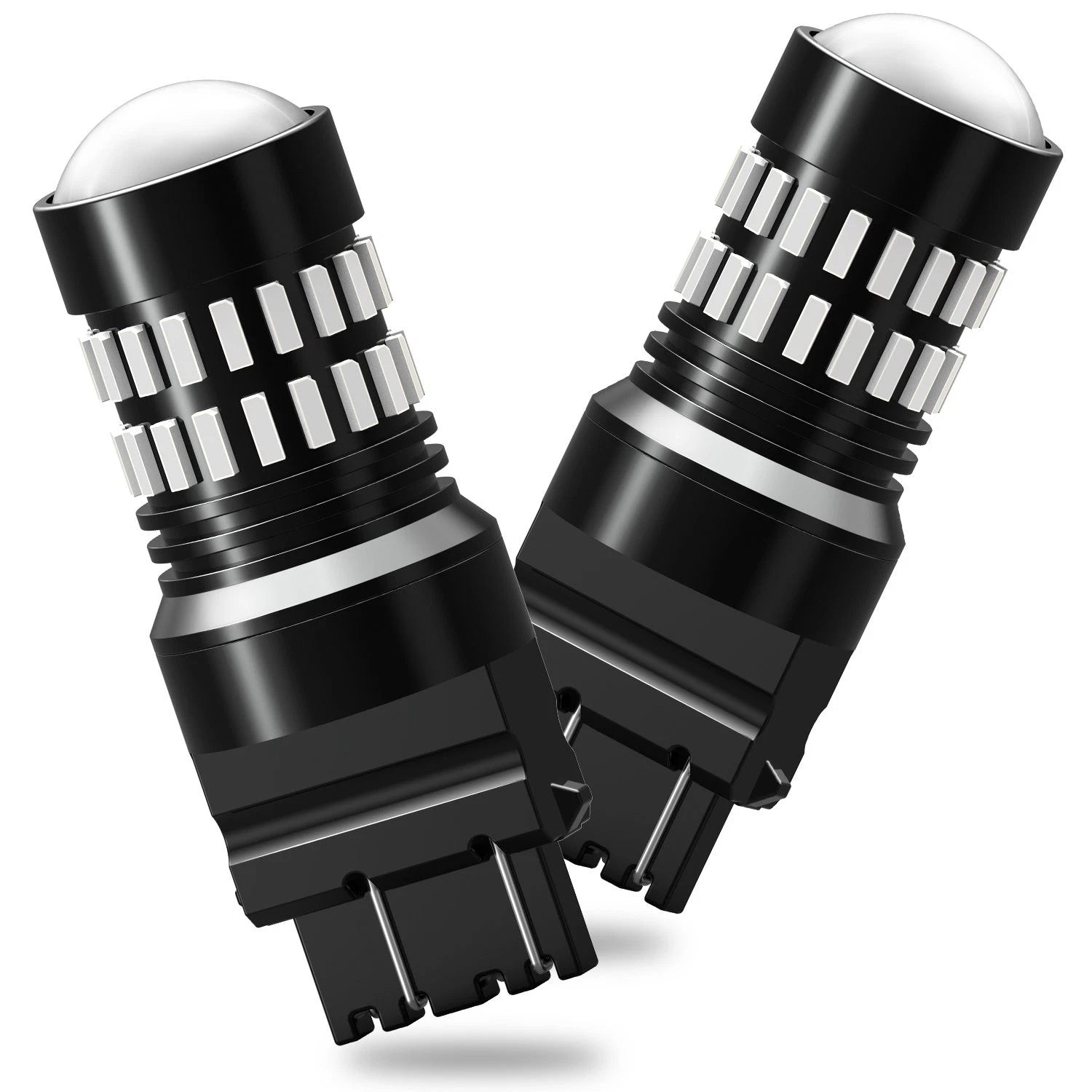 2-10x AUXITO 3157 Red LED Strobe Flashing Blinking Brake Tail Light Parking Bulb AUXITO