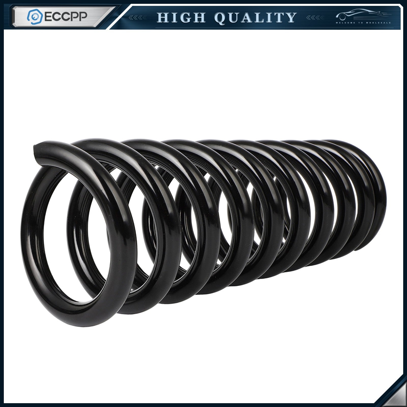 2x Coil Springs Front for Ford Mustang 1980-2004 Fairmont Mercury Marquis Zephyr 6B93BC-57