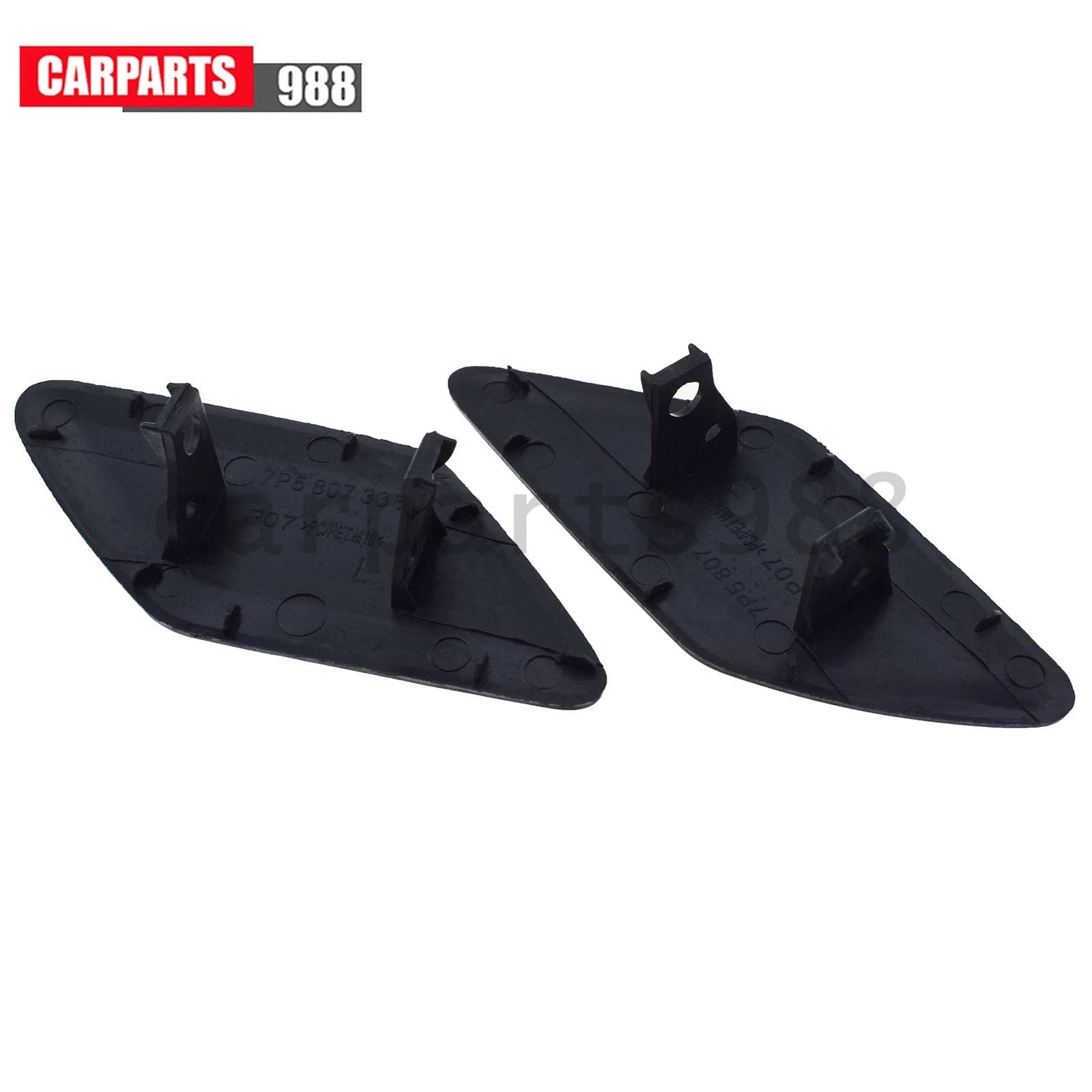 2Pcs Left Right Headlight Washer Nozzle Cover for 2011-2016 Porsche Cayenne 6B93BC-57