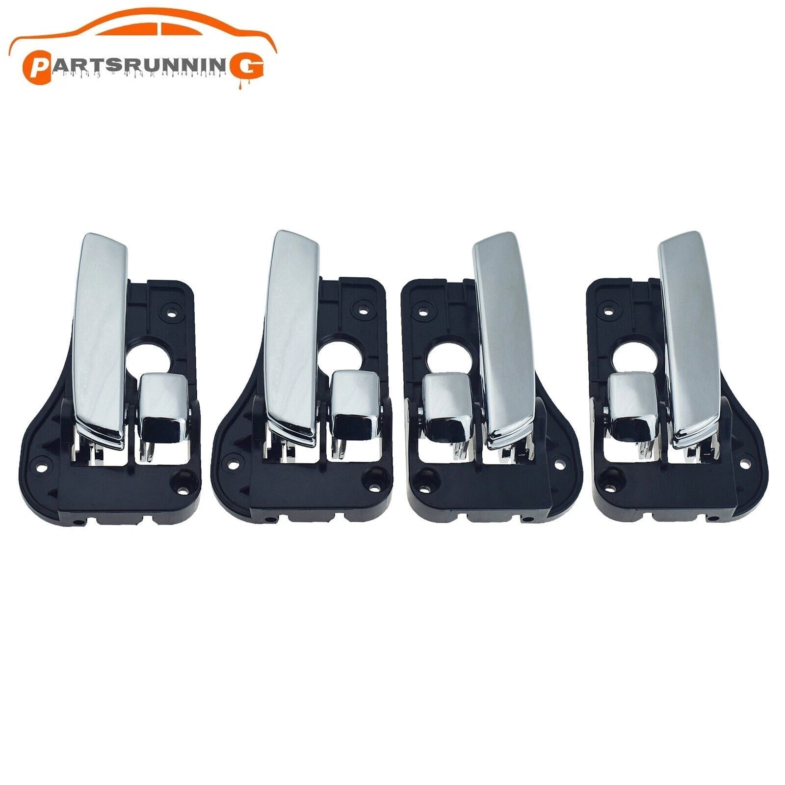 4PCS Front Rear Left Right Interior Door Handle Chrome for Kia Rondo 2007-2012 6B93BC-57