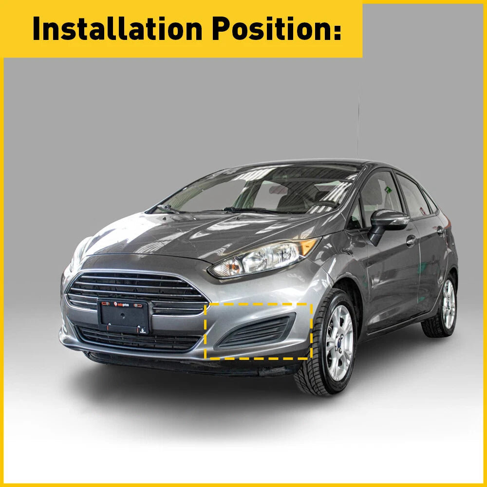 Front Left Driver Side Bumper Fog Lights Cover Bezel For 2014-2019 Ford Fiesta A 6B93BC-57