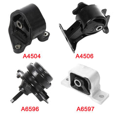 ECCPP Engine Motor Transmission Mount 4pcs For AT Trans For 02-06 Honda CRV 2.4L ECCPP