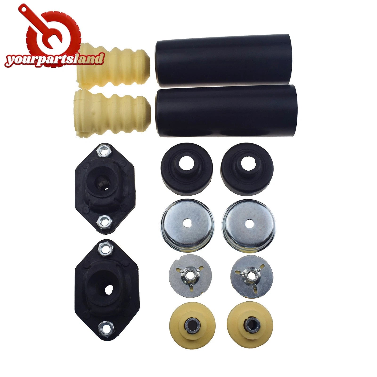 Rear Shock Mounts Bump Stops Dust Boot Set for BMW E92 E90 328i 335i 33506767010 6B93BC-57