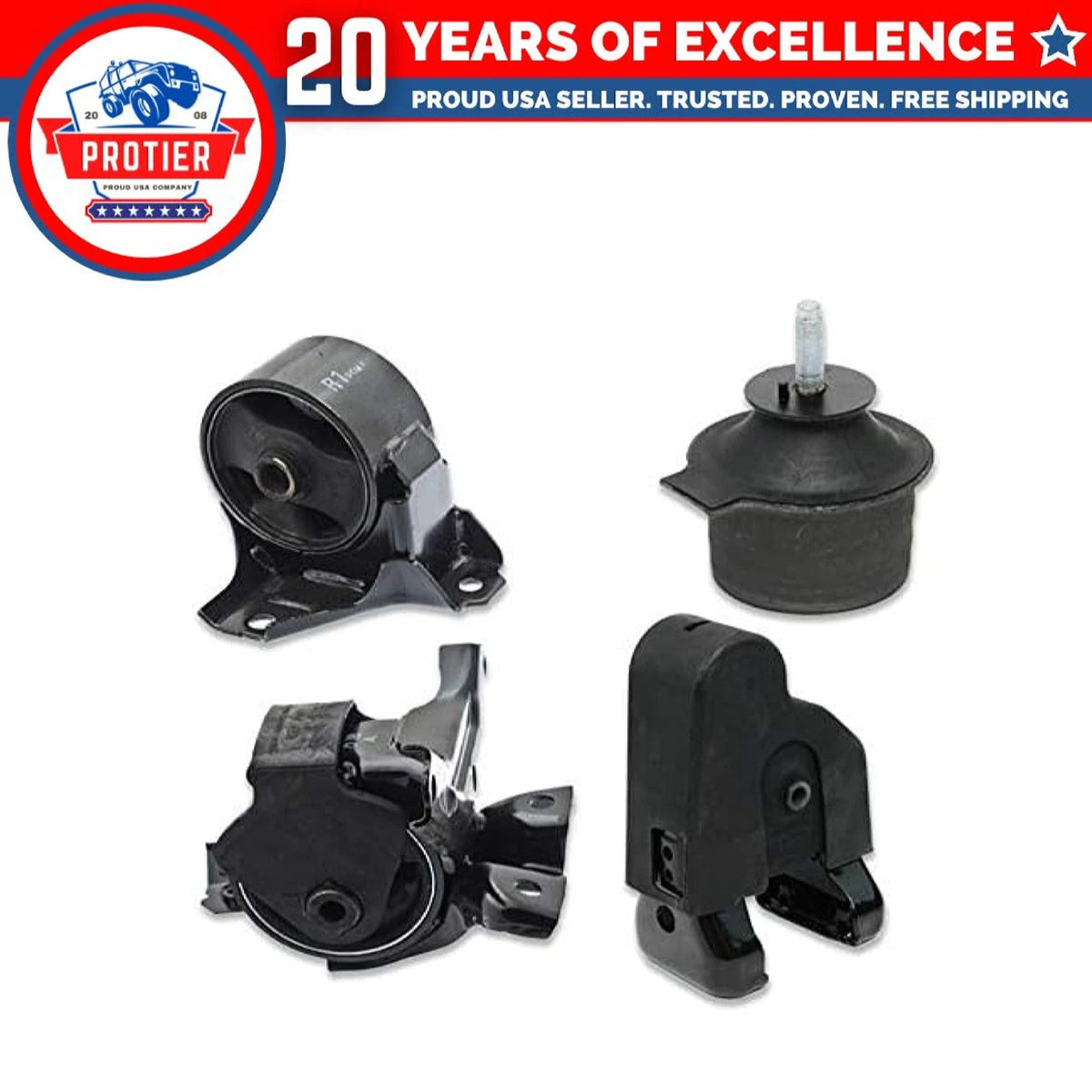 Fits 2006-2010 Hyundai Azera 3.3L 3.8L Engine Motor & Trans Mount Set 4pcs : 6B93BC-57
