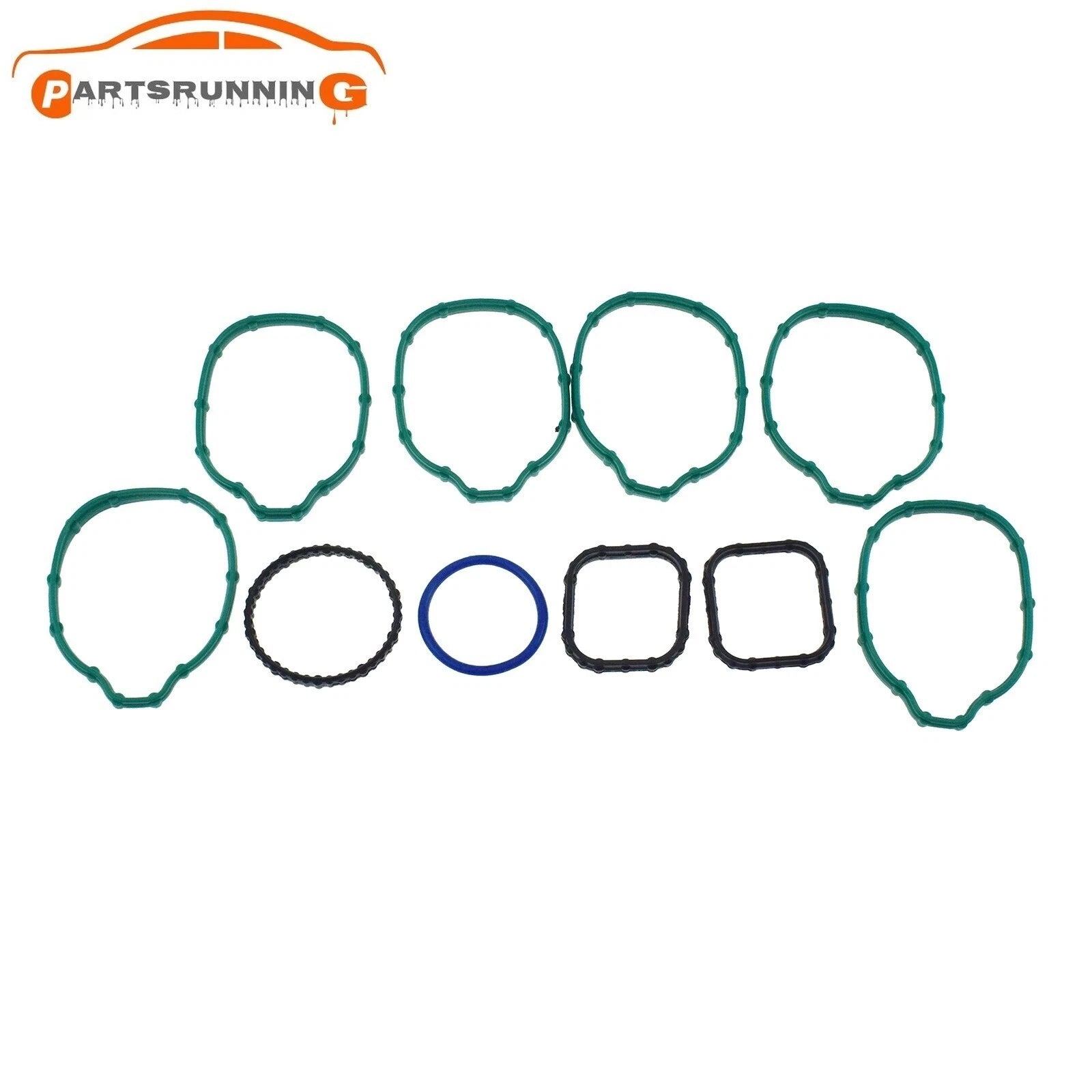 Intake Manifold Gasket Set AT4Z9H486A For Ford Lincoln 3.5L-3.7L V6 DOHC 2011-15 6B93BC-57